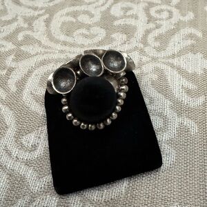 Elegant Elastic Silver Metal Women's Ring